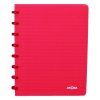 Notepad lined A5 | transparent red | Atoma Trendy | 72 sheets