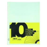 Plastic punched pocket A4, 11-hole | 80 micron | Atoma | 10-pack 405291