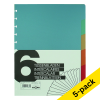 Plastic tabs (6 coloured tabs) | A4, 11-hole | Atoma | 5-pack 405363 - 1