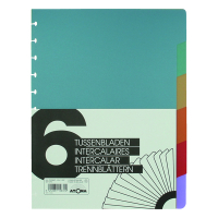 Plastic tabs (6 coloured tabs) | A4, 11-hole | Atoma 405290