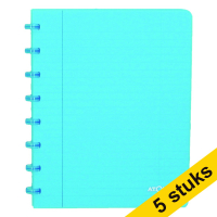 Atoma Trendy lined notebook A5 transparent turquoise 72 sheets (5-pack)