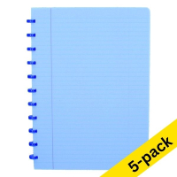 Atoma Trendy transparent blue A4 checkered notebook 72 sheets (5 mm) (5-pack)
