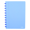 Atoma Trendy transparent blue A4 lined notebook, 72 sheets