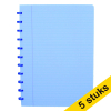 Atoma Trendy transparent blue A4 lined notebook, 72 sheets (5-pack) 405308 - 1