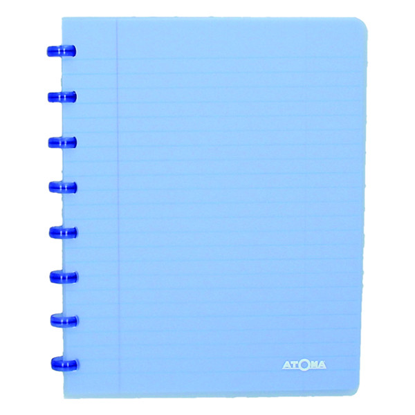 Atoma Trendy transparent blue A5 checkered notebook, 72 sheets 4136102 405230 - 1