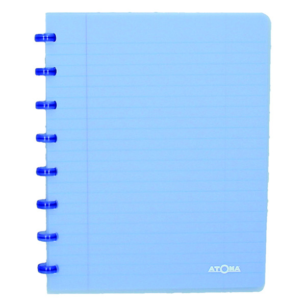 Atoma Trendy transparent blue A5 checkered notebook, 72 sheets 4136102 405230 - 1