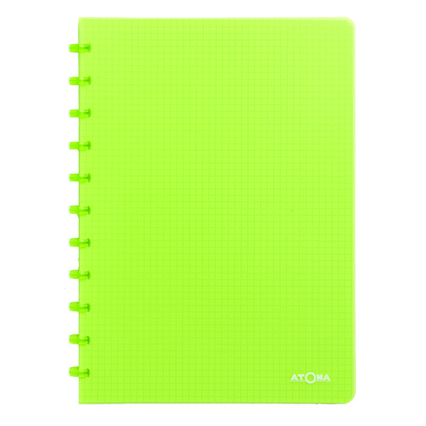 Atoma Trendy transparent green A4 5mm checkered notebook, 72 sheets 4137303 405241 - 1