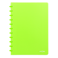 Atoma Trendy transparent green A4 5mm checkered notebook, 72 sheets 4137303 405241