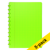 Atoma Trendy transparent green A4 checkered notebook, 72 sheets (5-pack) 405319 - 1