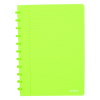 Atoma Trendy transparent green A4 lined notebook, 72 sheets