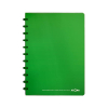 Atoma Trendy transparent green A4 lined notebook, 72 sheets
