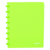 Atoma Trendy transparent green A5 5mm checked notebook, 72 sheets 405226 - 1