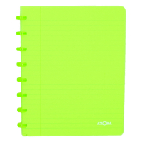 Atoma Trendy transparent green A5 checkered notebook, 72 sheets 4136103 405231