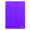 Atoma Trendy transparent purple A4 checkered notebook, 72 sheets 405243 - 1