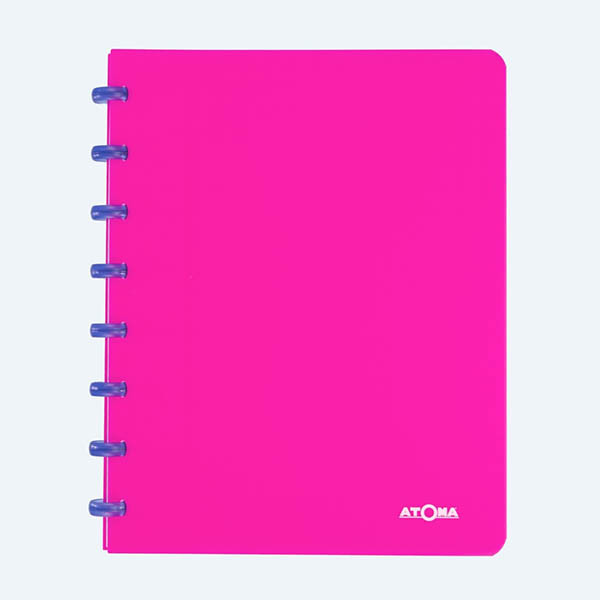 Atoma Trendy transparent purple A4 checkered notebook, 72 sheets 405248 - 1