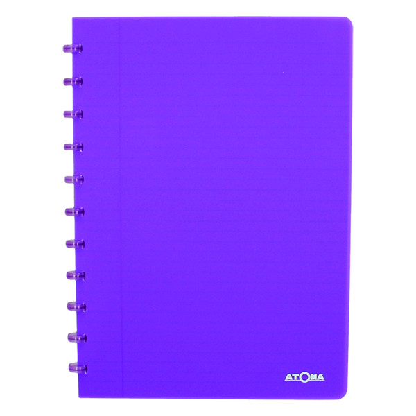 Atoma Trendy transparent purple A4 lined notebook, 72 sheets 4137206 405238 - 1