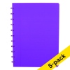 Atoma Trendy transparent purple A4 lined notebook, 72 sheets (5-pack) 405311 - 1