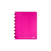 Atoma Trendy transparent purple A5 checkered notebook, 72 sheets 405233
