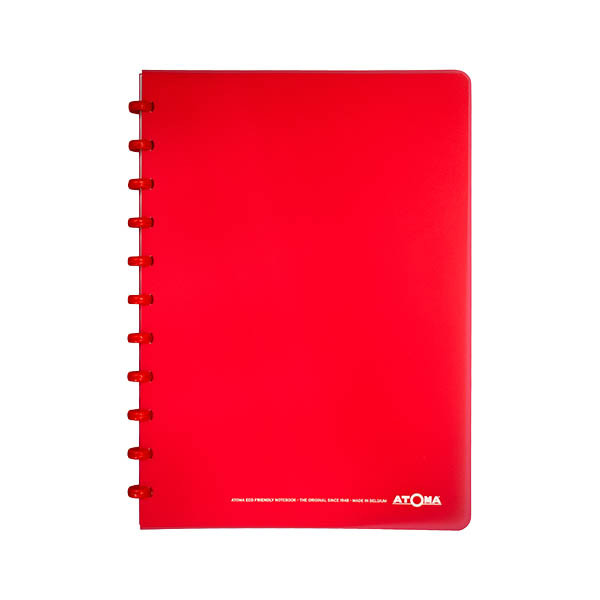 Atoma Trendy transparent red A4 checkered notebook, 72 sheets 405247 - 1