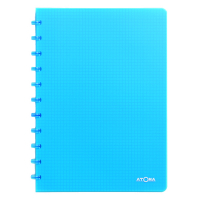 Atoma Trendy transparent turquoise A4 5mm checkered notebook, 72 sheets 4137308 405244