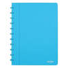 Atoma Trendy transparent turquoise A4 lined notebook, 72 sheets