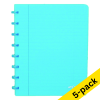 Atoma Trendy transparent turquoise A5 checkered notebook, 72 sheets (5-pack) 405307 - 1