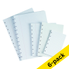 Atoma checkered A5+ 5mm ring binder paper, 60 sheets (8-ring with T-shape) (6-pack) 405358 - 1