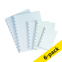 Atoma lined A5+ ring binder paper, 60 sheets (8-ring with T-shape) (6-pack)