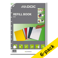 Aurora Adoc A4 checkered notebook refill, 72 sheets (6-pack) 330115