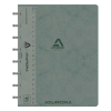 Aurora Adoc A5 grey checkered notebook with ruler, 72 sheets