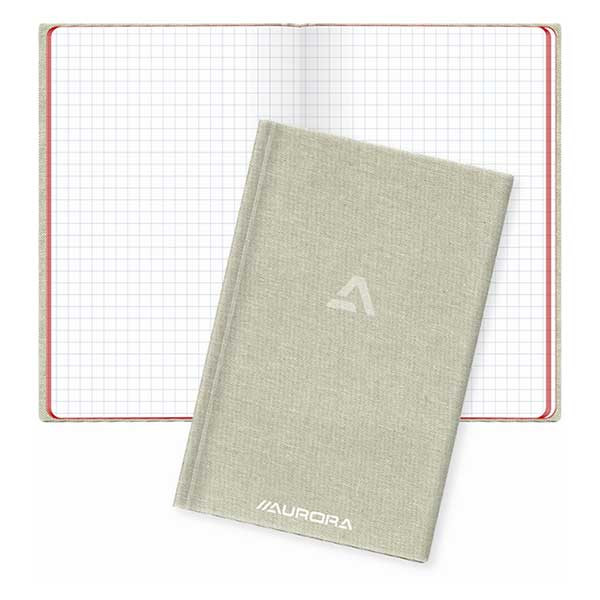 Notebook checkered A6 | grey | Aurora | 96 sheets 330062 - 1