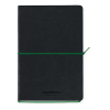 Notebook lined A5 | black/green | Aurora Tesoro | 96 sheets 330076 - 1