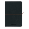 Notebook lined A5 | black/orange | Aurora Tesoro | 96 sheets 330078 - 1