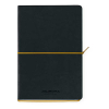 Notebook lined A5 | black/yellow | Aurora Tesoro | 96 sheets 330077 - 1
