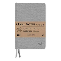 Notebook lined A5 | grey | Aurora Ocean | 96 sheets 330070