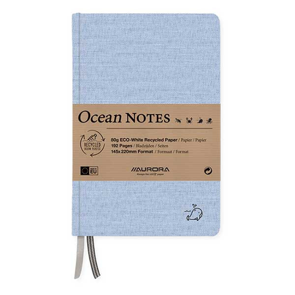 Notebook lined A5 | whale blue | Aurora Ocean | 96 sheets 330067 - 1