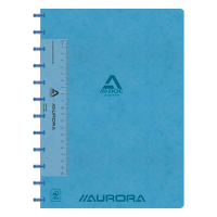 Notepad lined with ruler A4 | blue | Aurora Adoc Bio | 72 sheets 330087