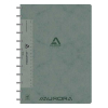 Notepad lined with ruler A4 | grey | Aurora Adoc Bio | 72 sheets 330086 - 1