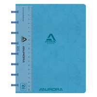 Notepad lined with ruler A5 | blue | Aurora Adoc | 72 sheets 330081