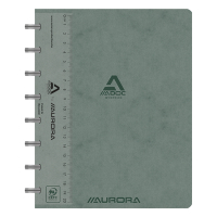 Notepad lined with ruler A5 | grey | Aurora Adoc | 72 sheets 330080