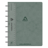 Notepad lined with ruler A5 | grey | Aurora Adoc | 72 sheets 330080 - 1