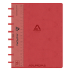 Notepad lined with ruler A5 | red | Aurora Adoc | 72 sheets 330082 - 1