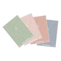 Aurora assorted A4 lined spiral pad, 80 grams, 60 sheets (10-pack) 2960DT 330044