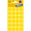 Avery 3007 Ø 18 mm yellow marking dots (96 labels)