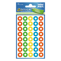 Avery 3055 assorted reinforcing rings Ø 13mm (160-pack) 3055 212460