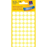 Avery 3145 white marking dots, Ø 12mm (270 labels) 3145 212350