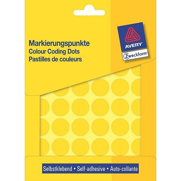 Avery 3377 Ø 18 mm yellow marking dots (1056 labels) 3377 212376 - 1