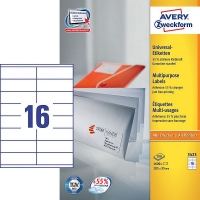 Avery 3423 multi-purpose labels, 105mm x 35mm (1600 labels) 3423 212002