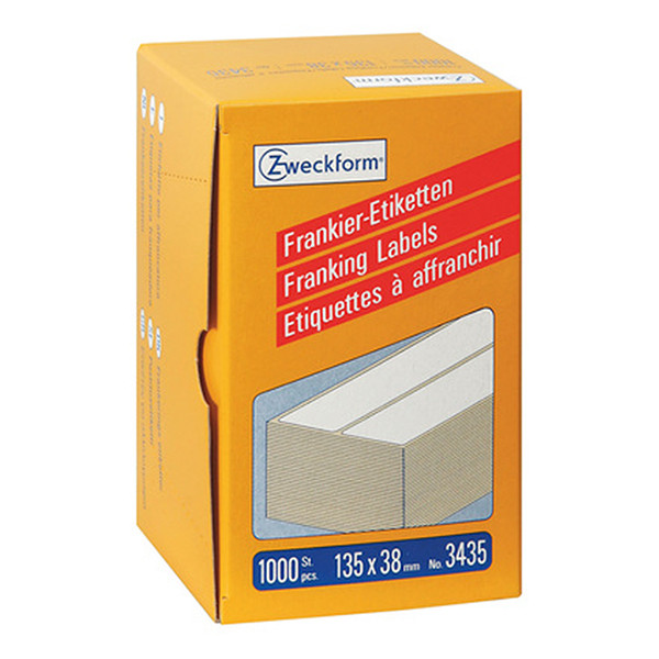 Avery 3435 franking labels 135 x 38 mm white (1000 labels) 3435 212224 - 1