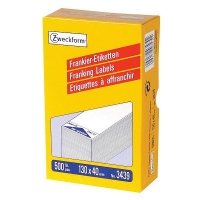 Avery 3439 franking labels 130 x 40 mm white (500 labels) 3439 212222